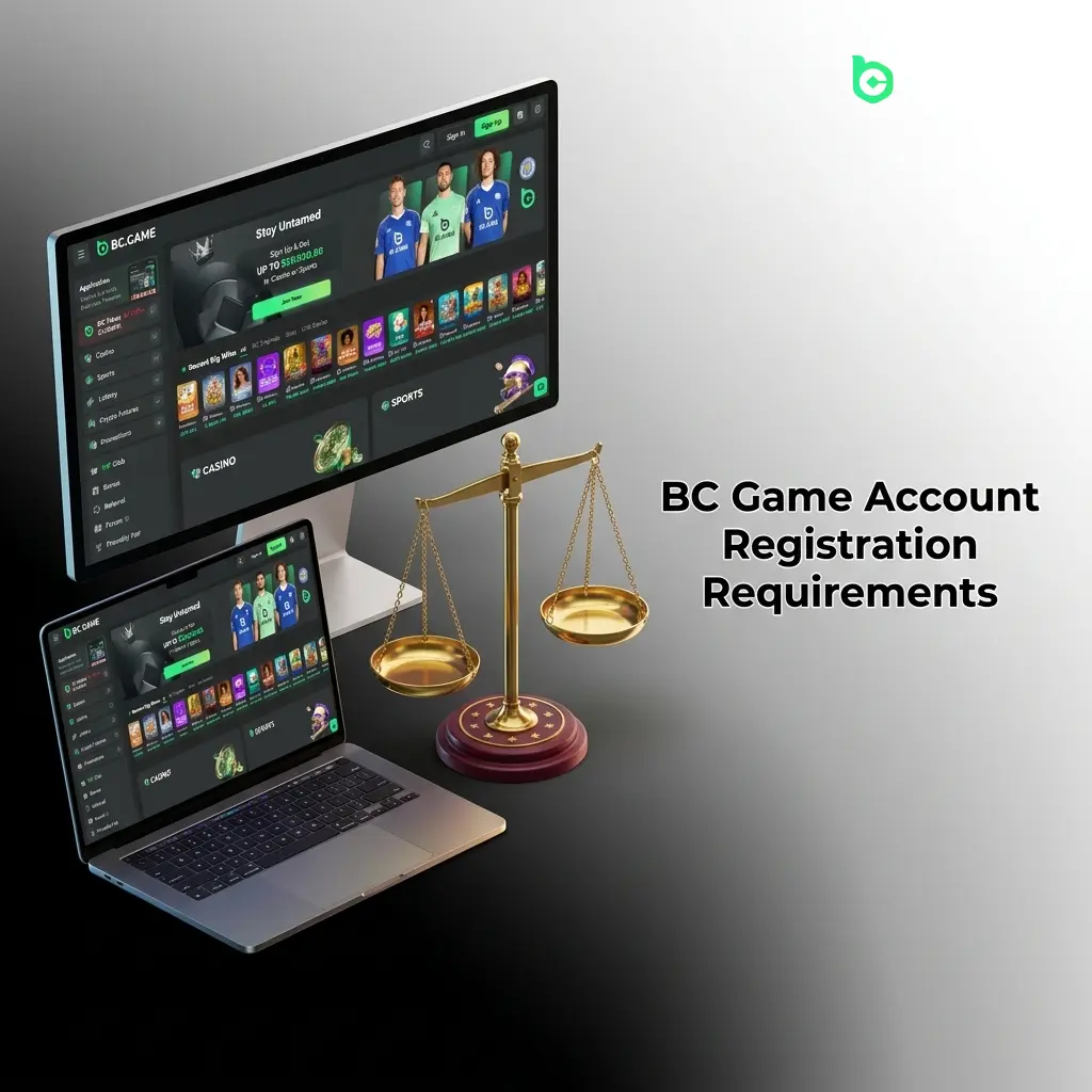BC Game account registration requirements including age limit, one account rule, and KYC verification for Pakistani players